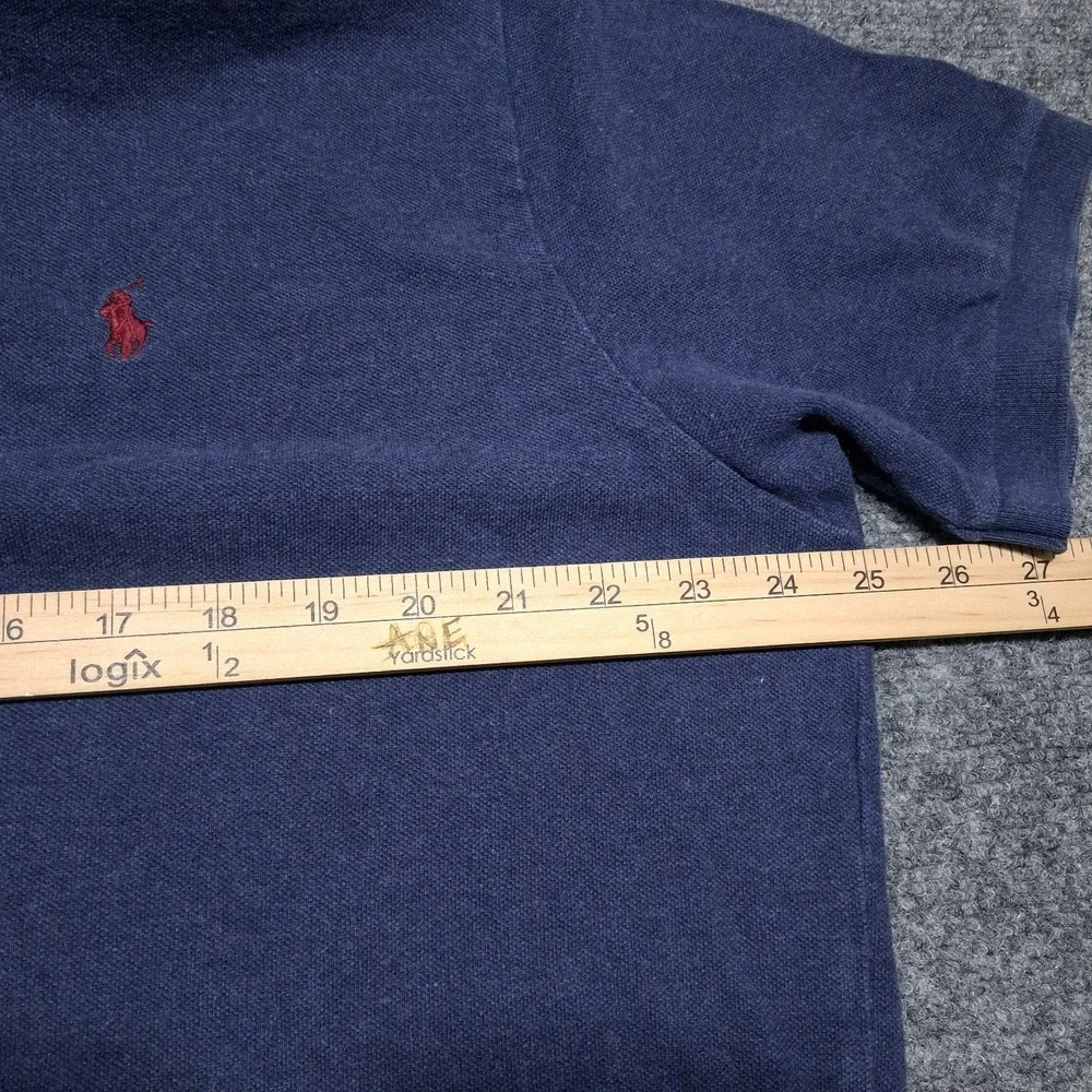 Vintage Polo Ralph Lauren Navy Blue Button Up Shirt Men's Size‎ XL Preppy